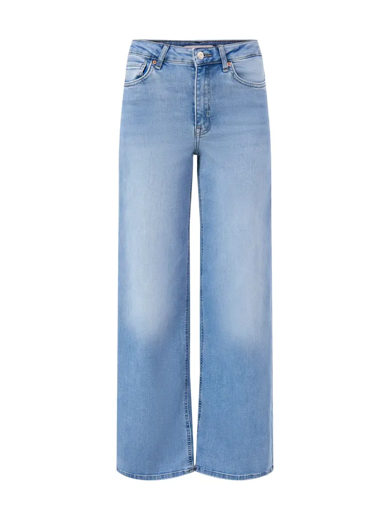 Madison High Waist Wide Leg Jeans 32 Inch Light Blue 1