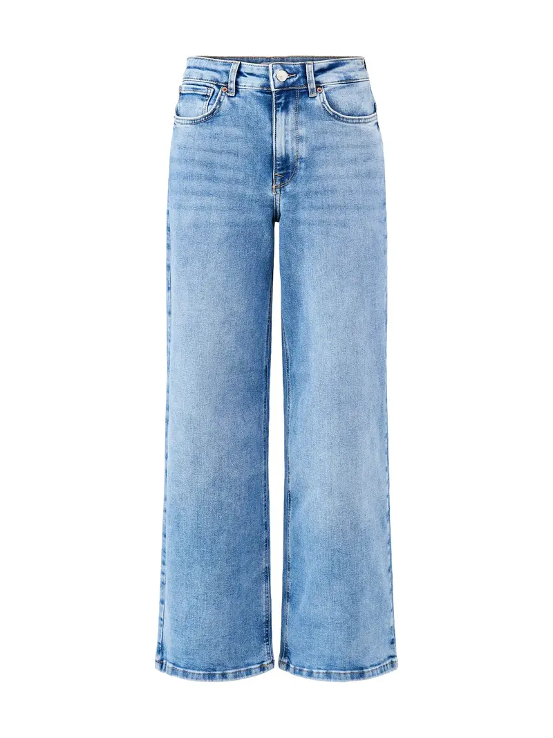 Madison High Waist Wide Leg Jeans Blue 1