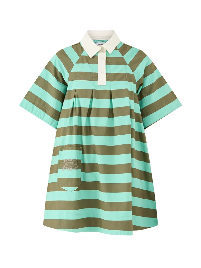 Maggie Mini Polo Dress Green 1