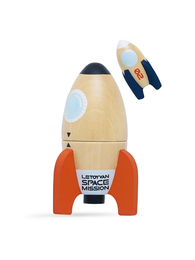 Magnetic Space Rocket Duo Toy Set 1