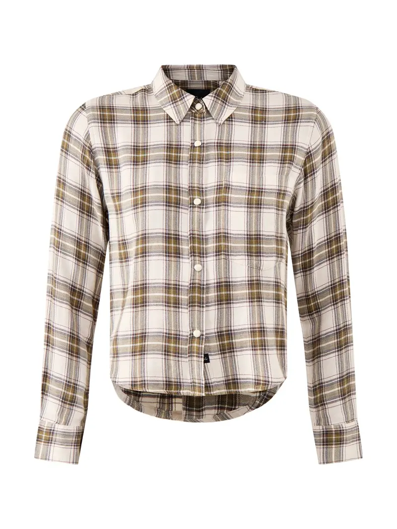 Malin Cropped Brushed Shirt Multi 1