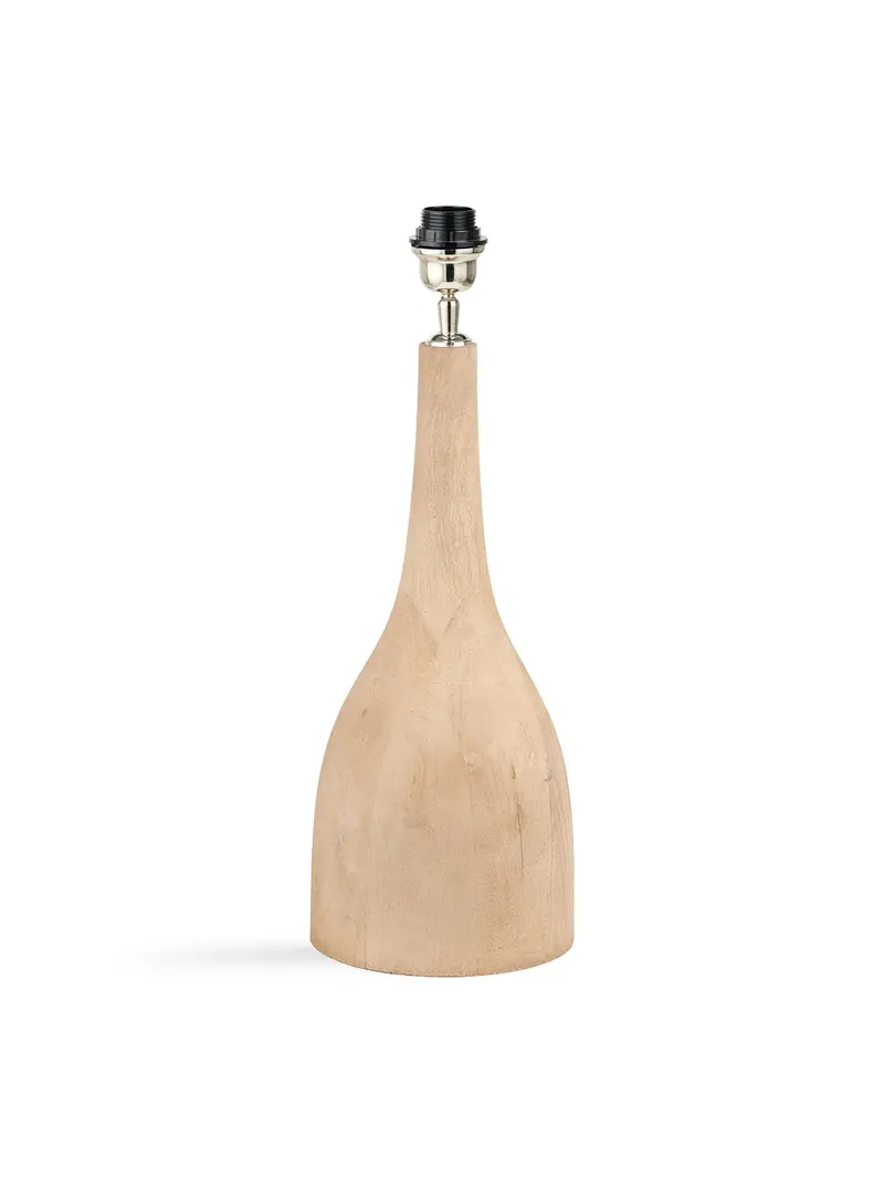 Mango Wood Curved Lamp Base Brown 1