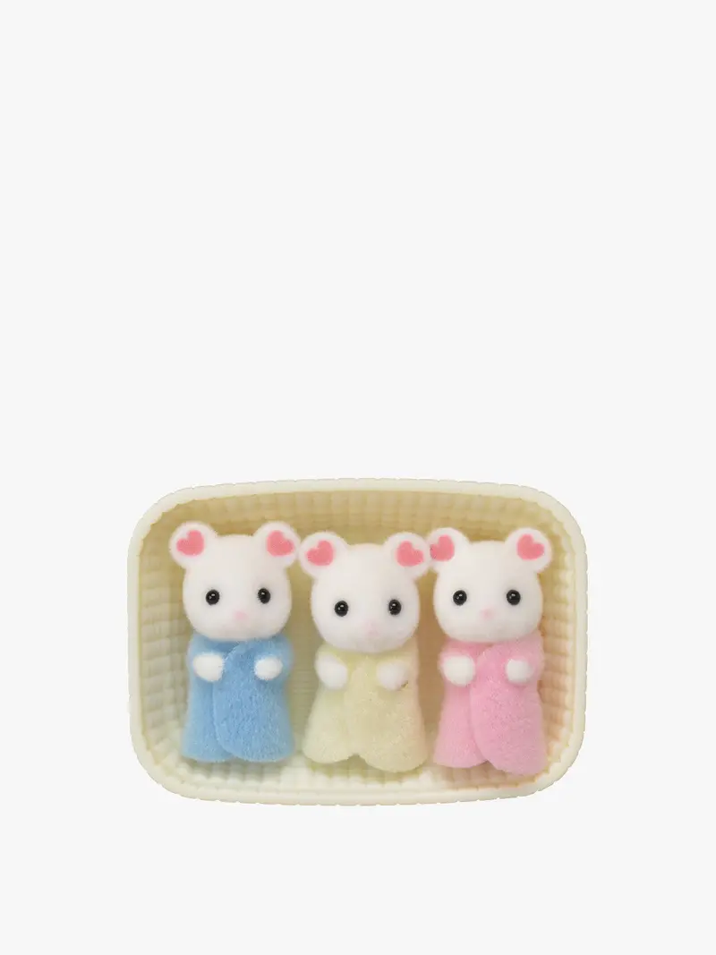 Marshmallow Mouse Triplets 1