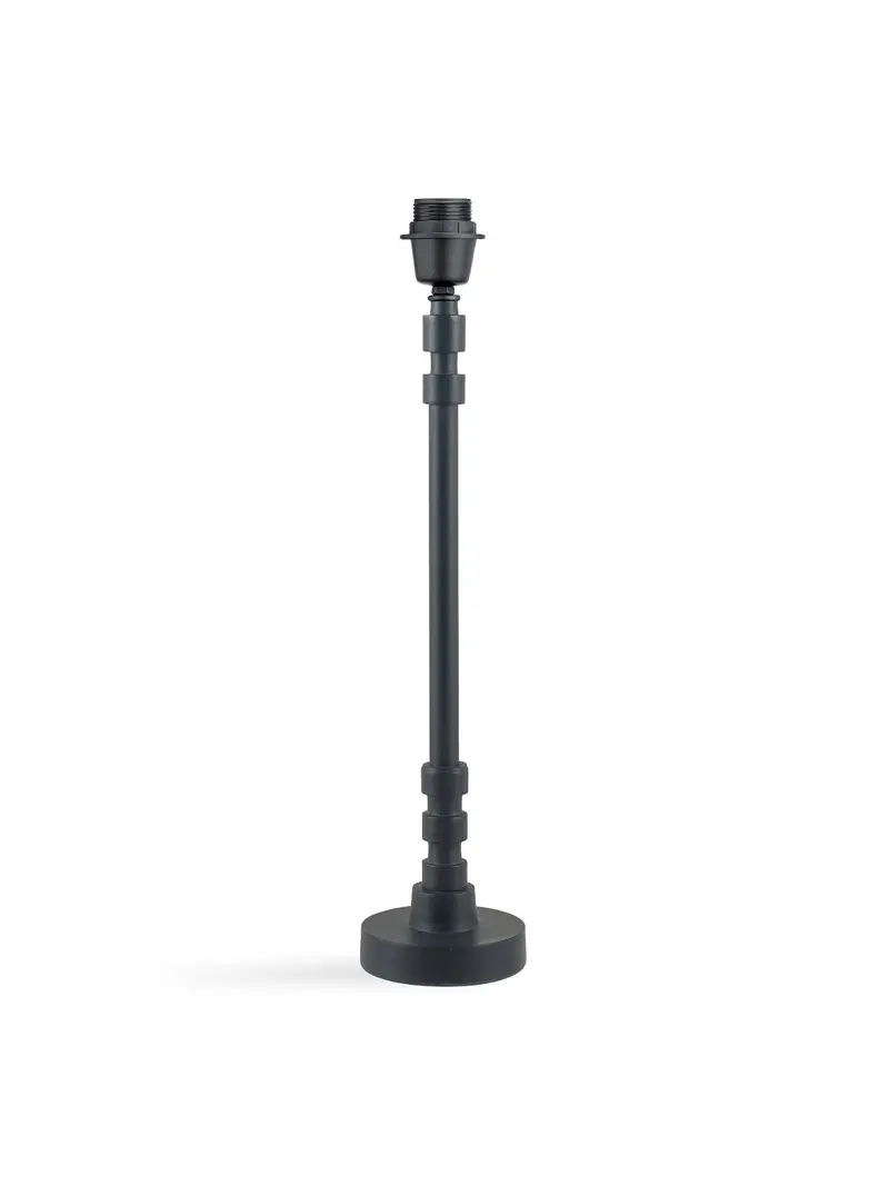 Matte Black Metal Lamp Base Black 1