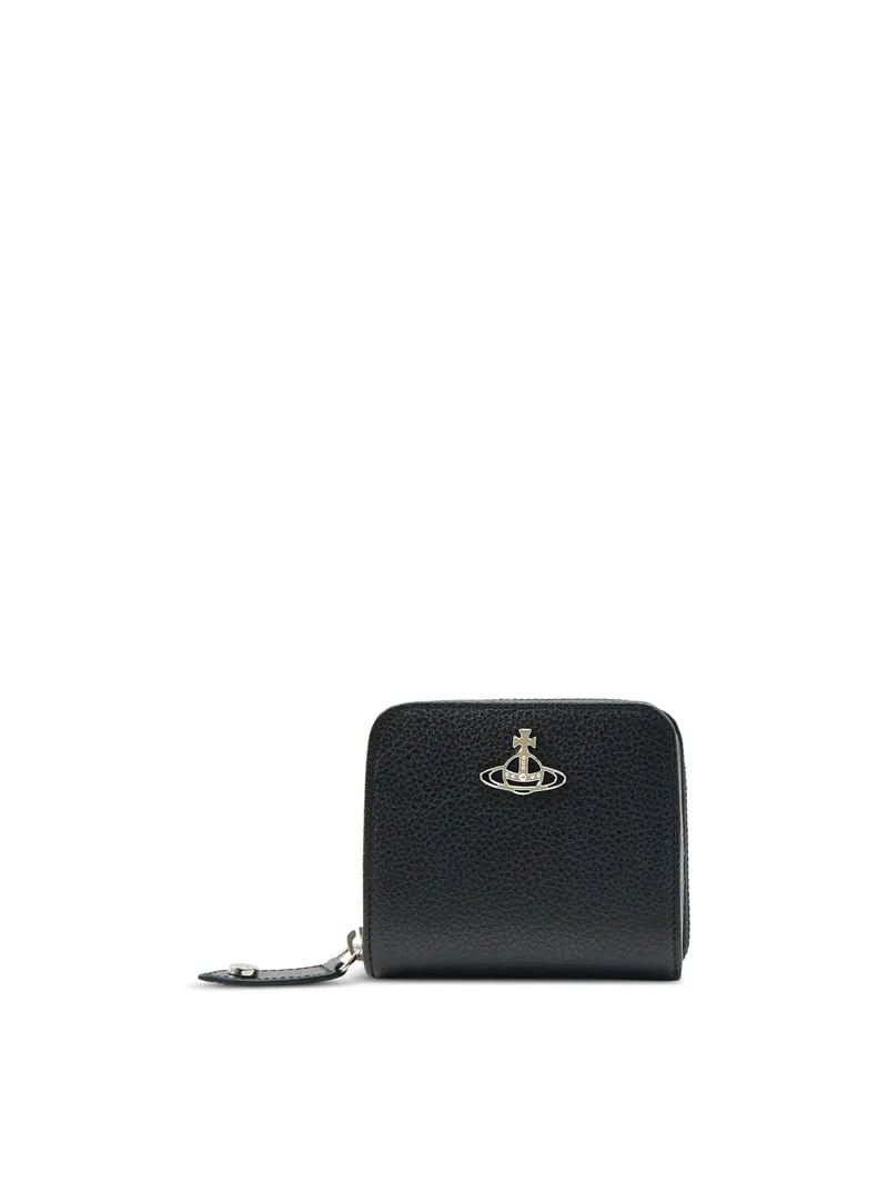 Medium Zip Around Wallet Black 1