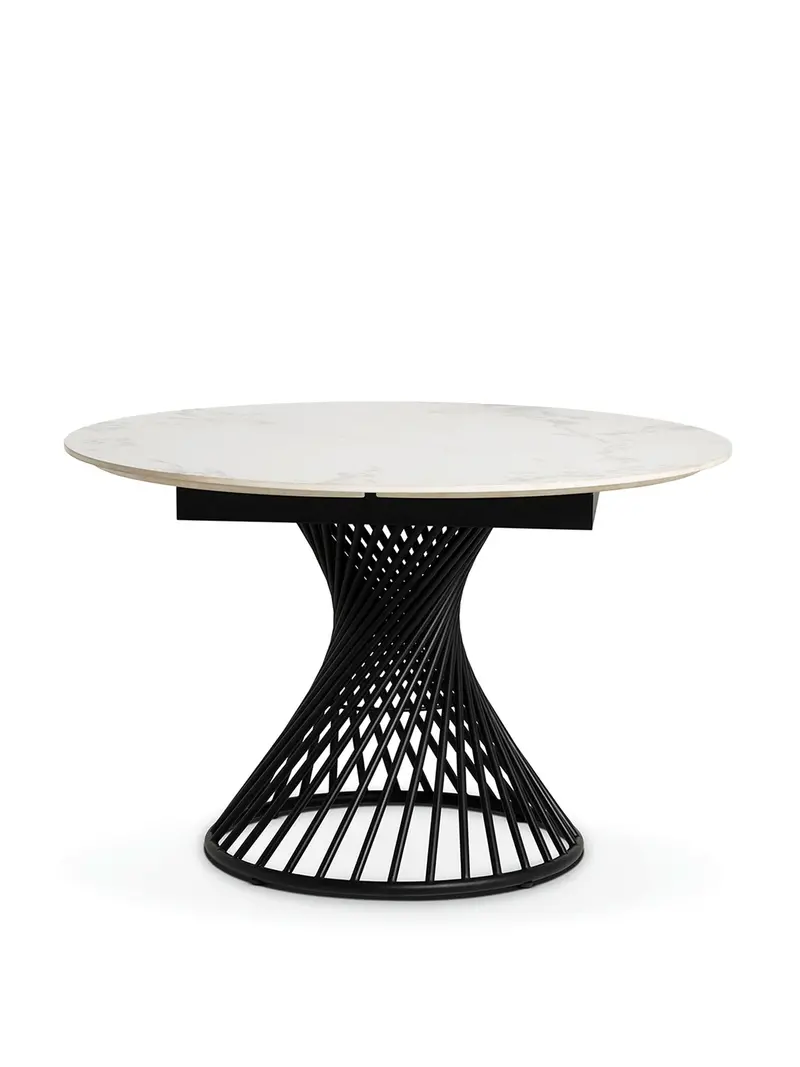 Mendal Extending Dining Table 120-180Cm White 1
