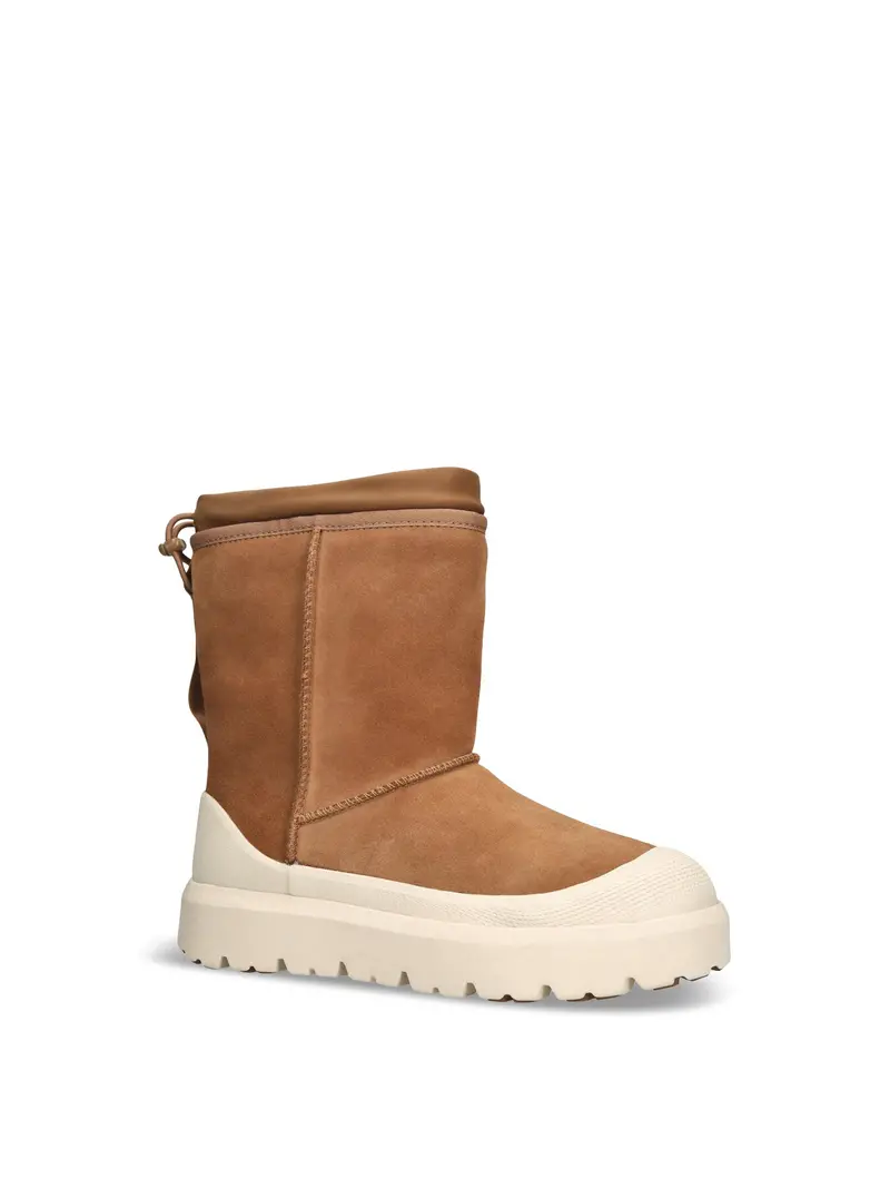 Mens Weather Hybrid Short Suede Hiking Boots Tan 1