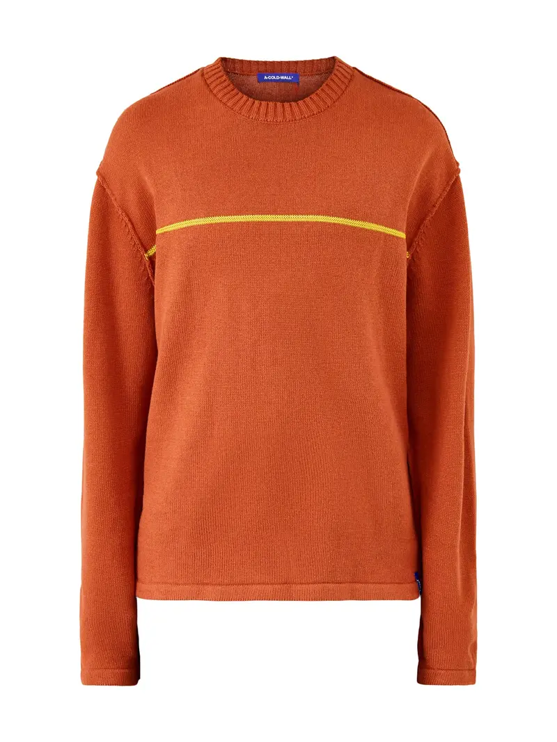 Mercury Crew Knit Orange 1