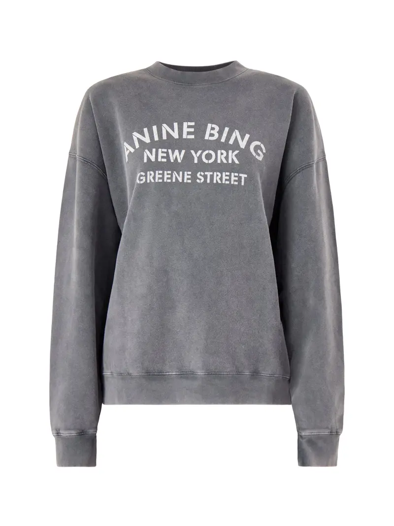 Miles Sweatshirt Ny Washed Black 1