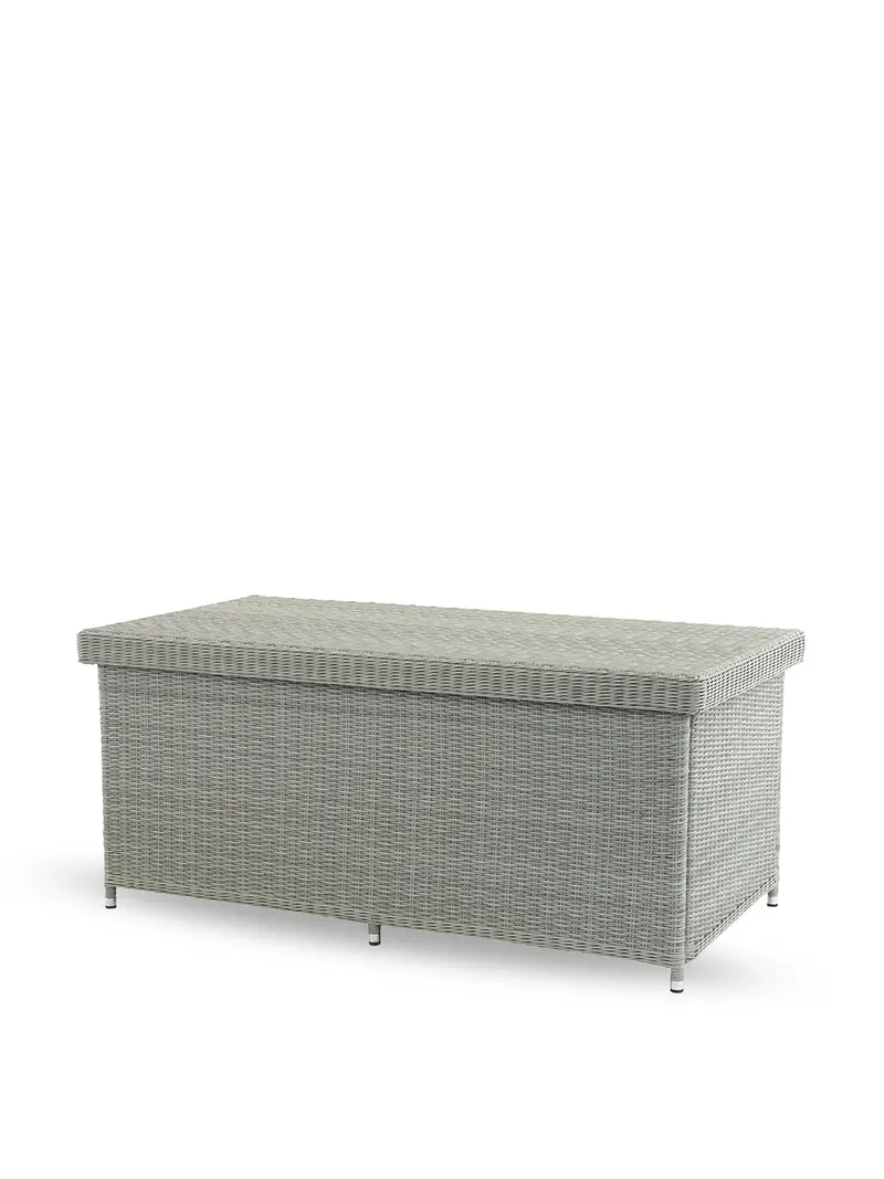 Monterey Rattan Garden Cushion Box Dove Grey 1