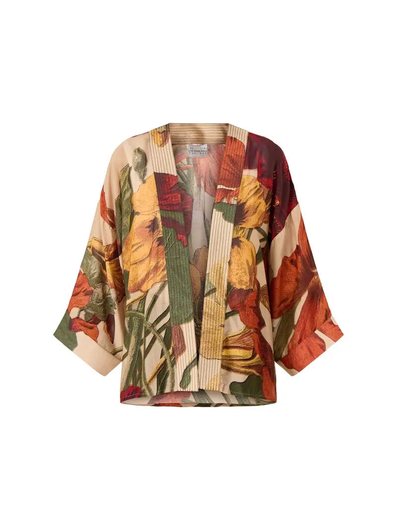 Nasturtium Short Kimono 1