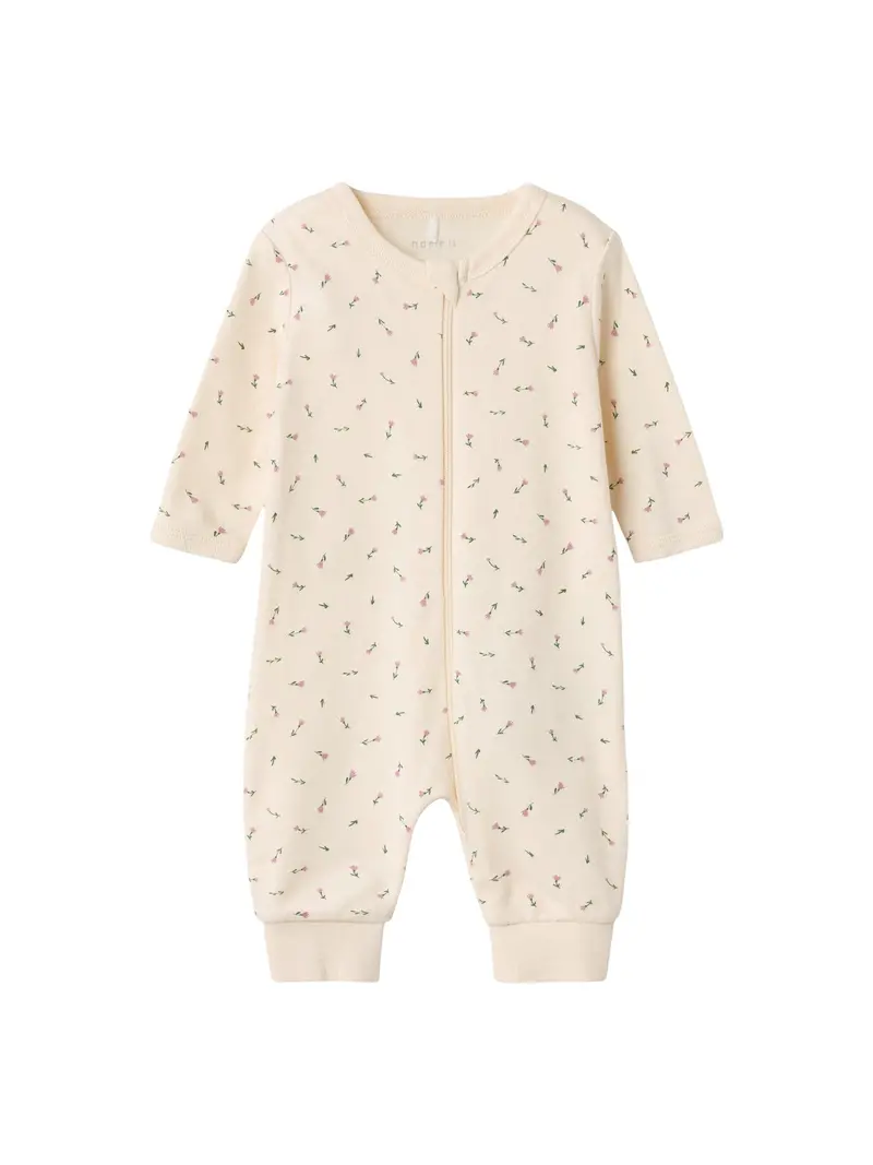 Nbfnightsuit Zip Buttercream Floral Noos 1