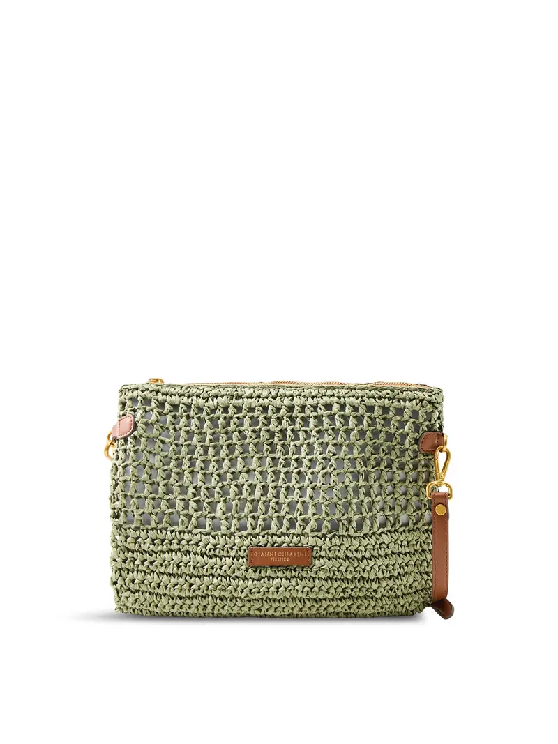 Nefeli Paper Straw Pouch Green 1