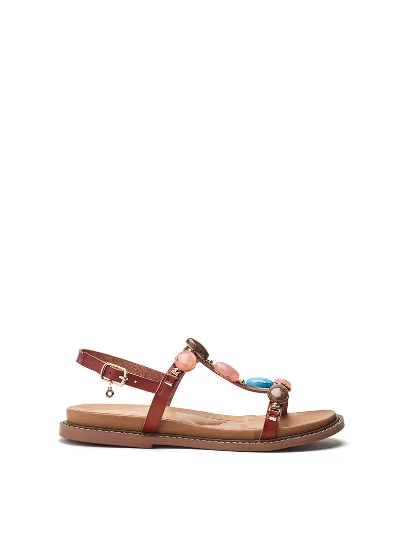 Nicca Flat Sandals Tan 1