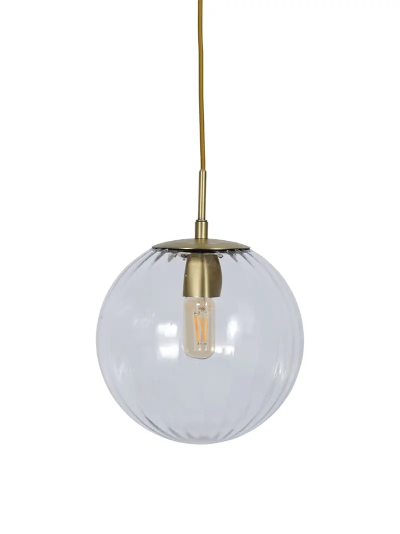 Nicholson Optic Glass Globe Pendant 25Cm 1