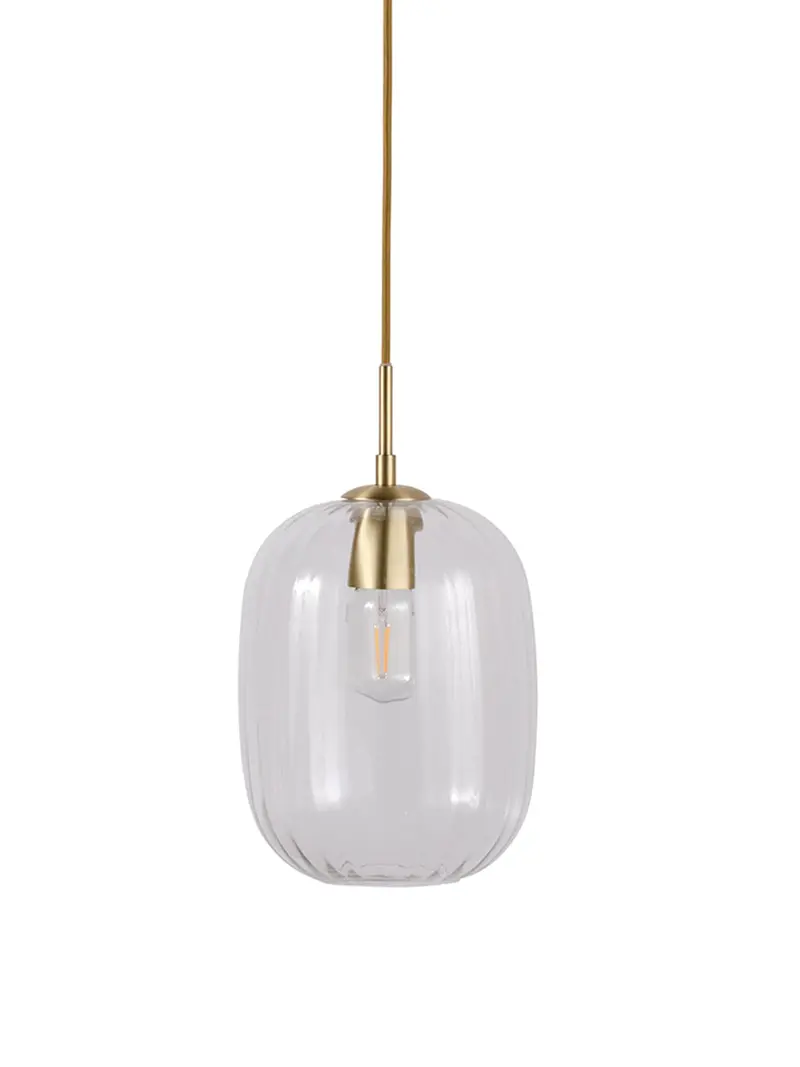 Nicholson Optic Glass Long Pendant 20Cm 1