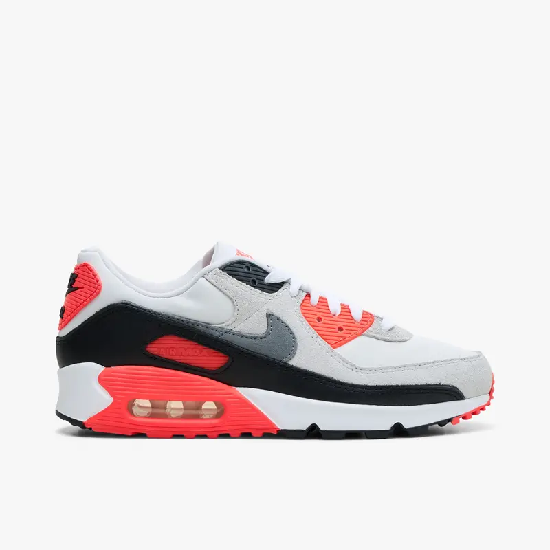 Nike Air Max 90 Infrared 3M White / Particle Grey - Light Smoke Grey 1