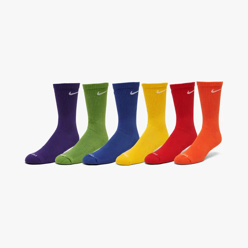 Nike Everyday Plus Cushioned Training Crew Socks / Multi-Color 1