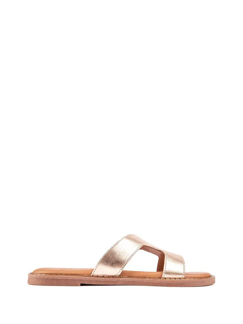 Noor Slide Sandals Gold 1