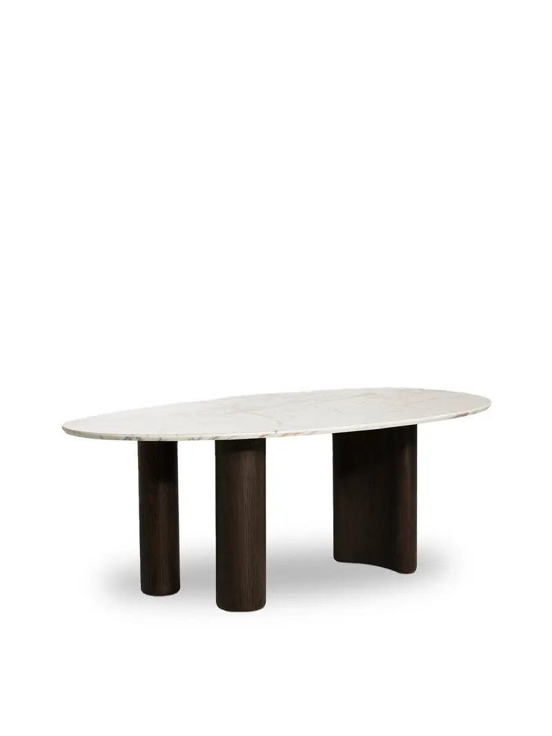Nord Marble Effect Dining Table 1