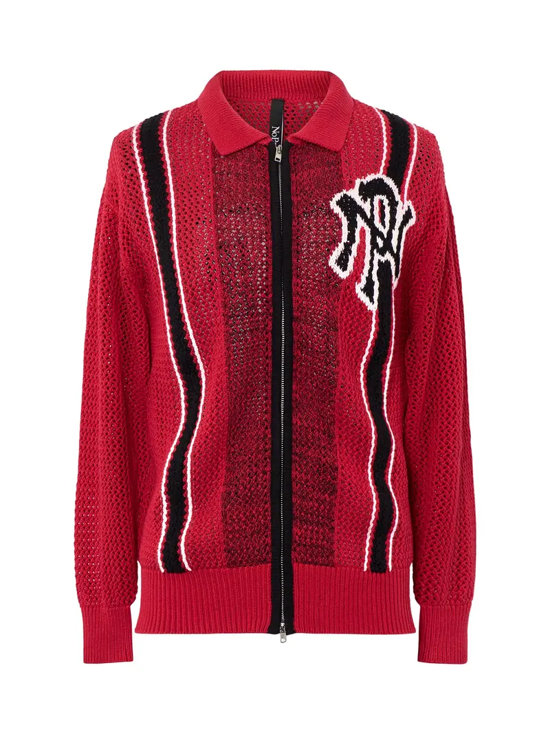 Nyp Sports Crochet Jumper Red 1