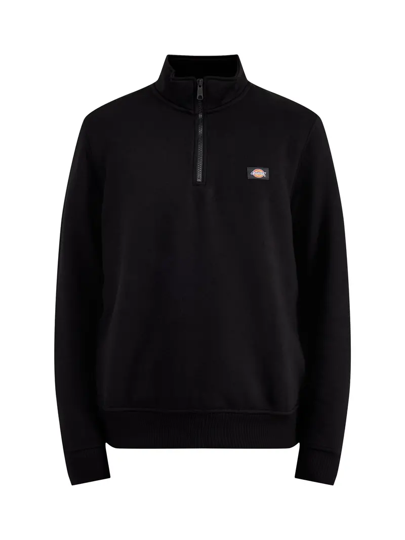Oakport Quarter Zip Sweatshirt Black 1