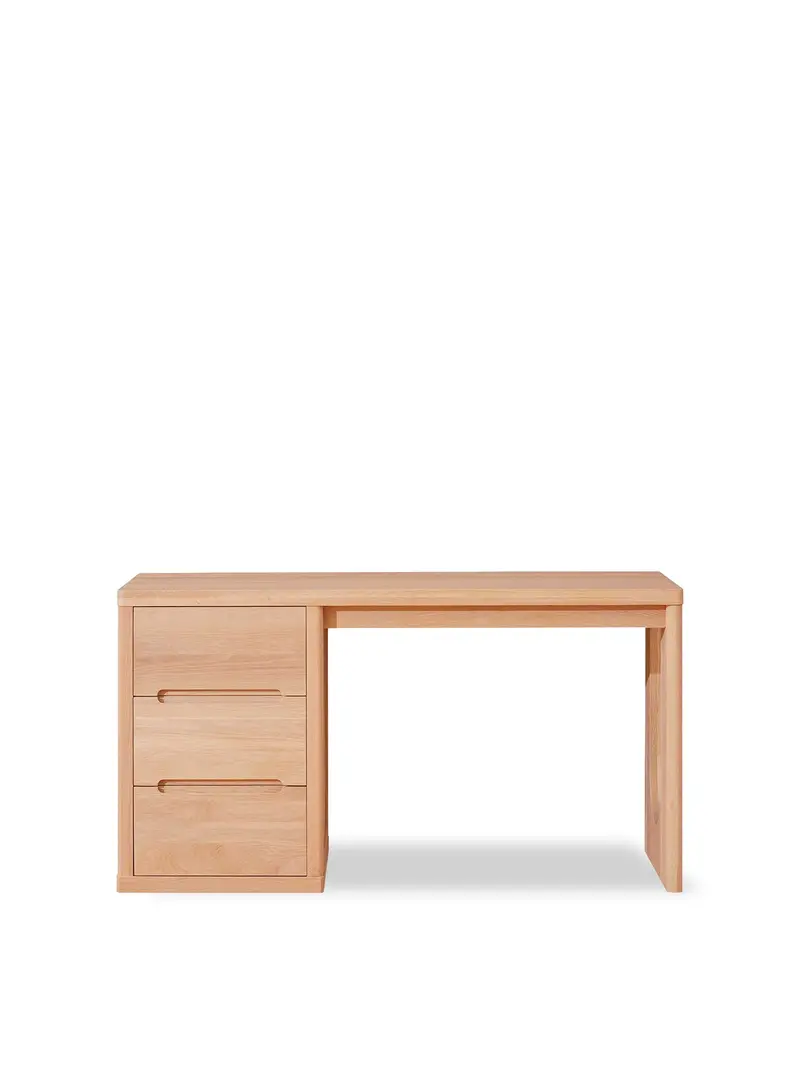 Olav Oak Wood Office Desk 140Cm 1