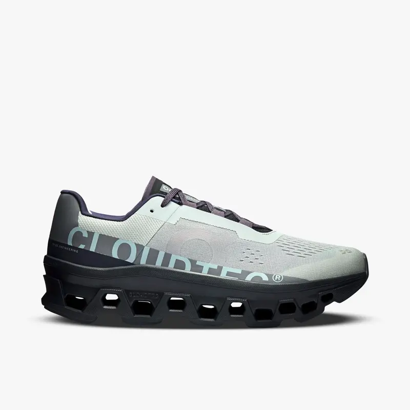 On Cloudmonster 1 Glacier / Black 1