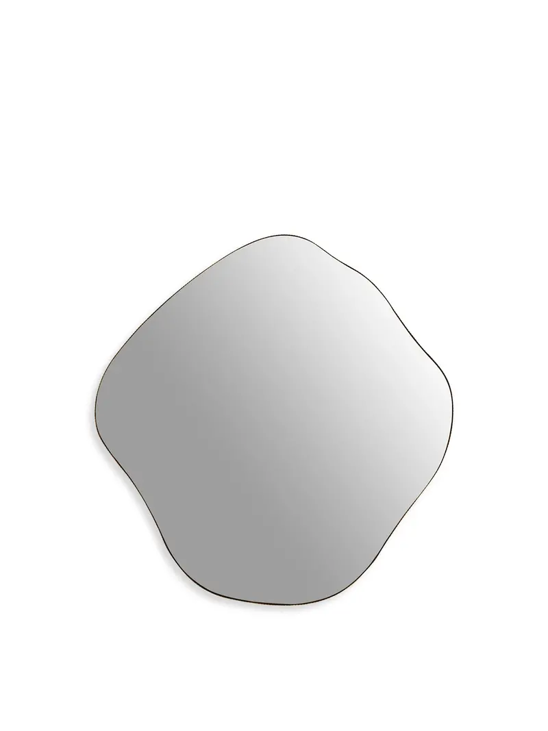Organic Metal Framed Mirror Aged Champagne Finish 1
