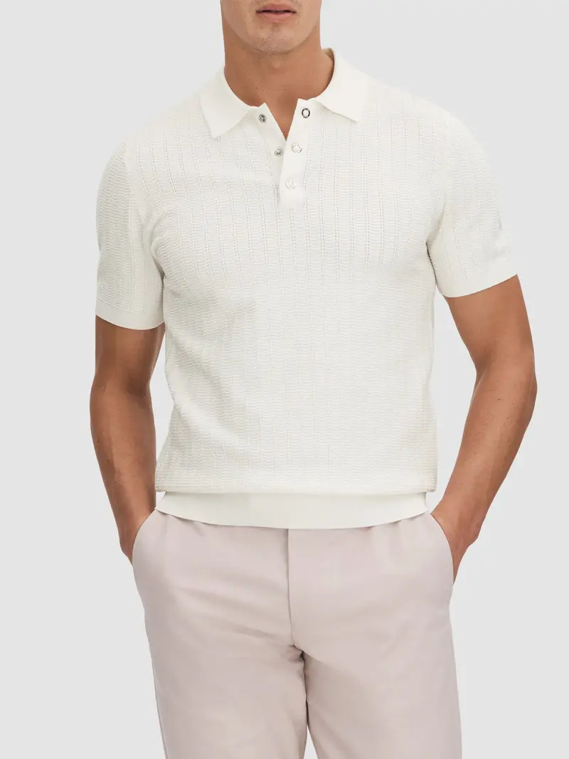 Pascoe Textured Modal Blend Polo Shirt 1