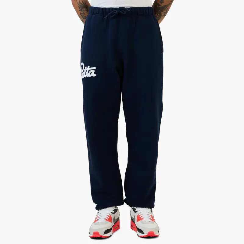 Patta Chenille Logo Jogging Pants / Navy 1