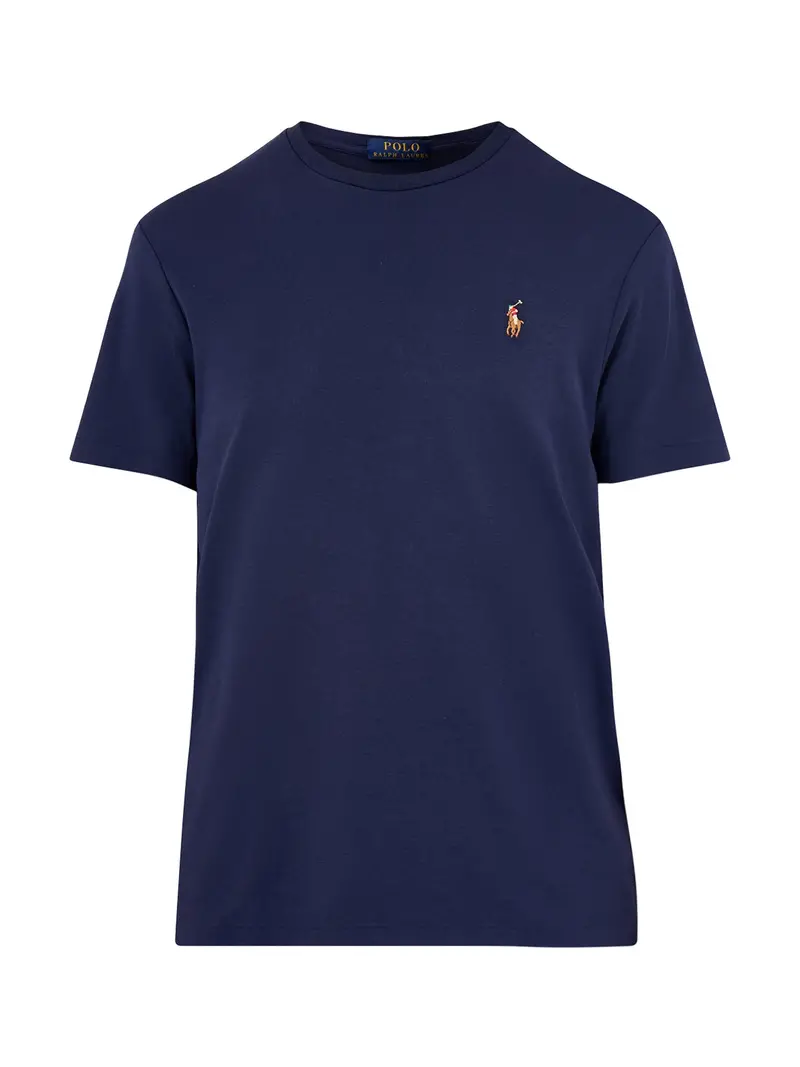 Pima Cotton Short Sleeve T-Shirt French Navy 1