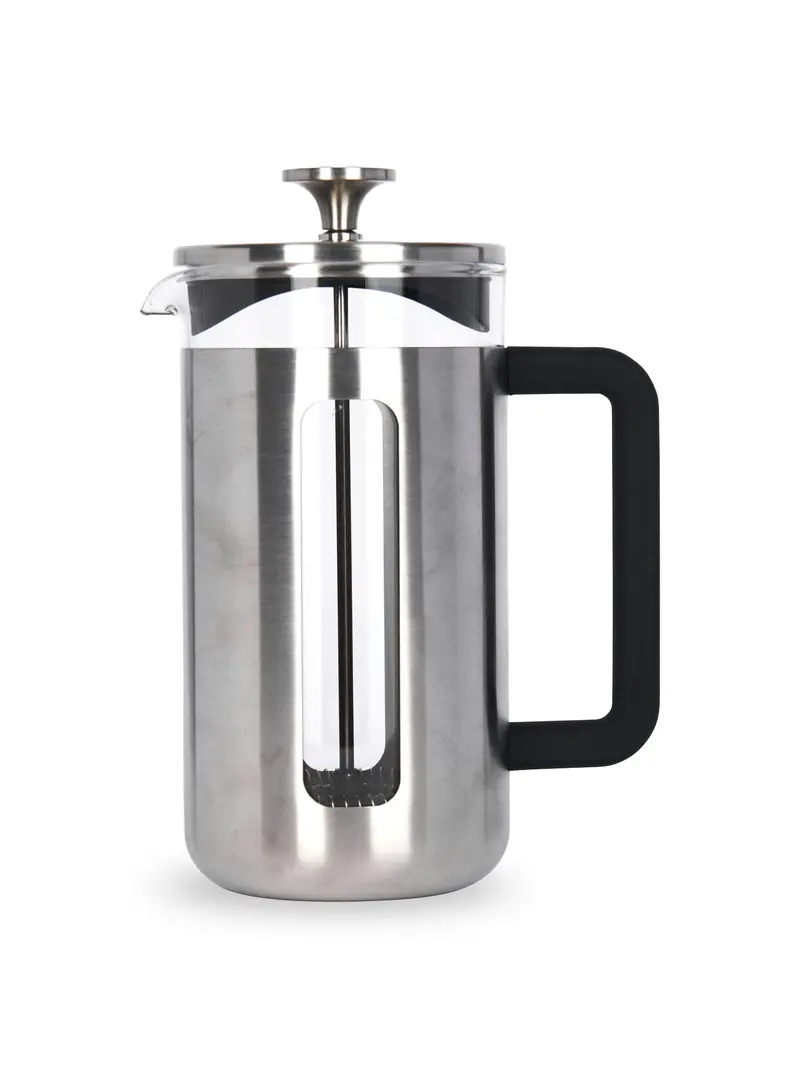 Pisa 8 Cup Cafetière Brushed Chrome 1