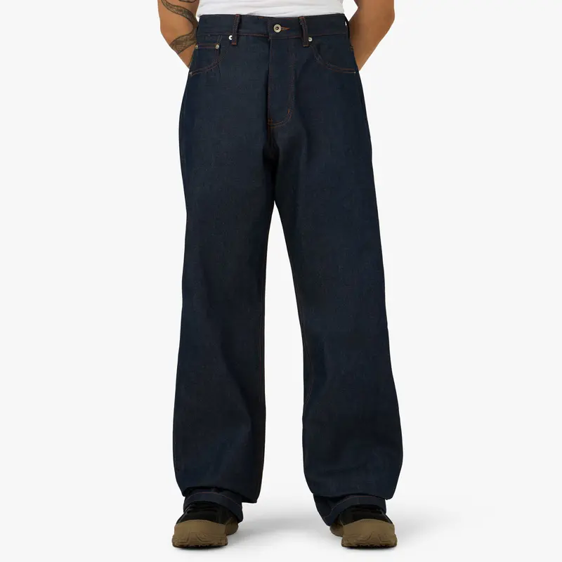 Plazaworks Modern Wide 5 Pocket Jean Indigo Raw Selvedge 1