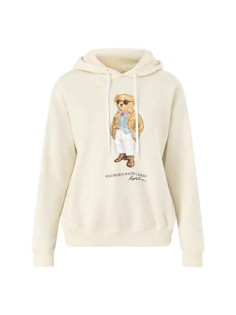 Polo Bear Hoodie Cream 1