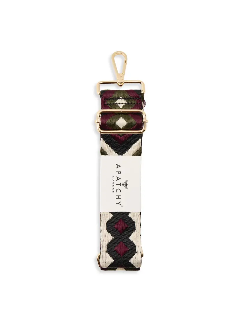 Port & Olive Diamond Webbing Strap Multi 1