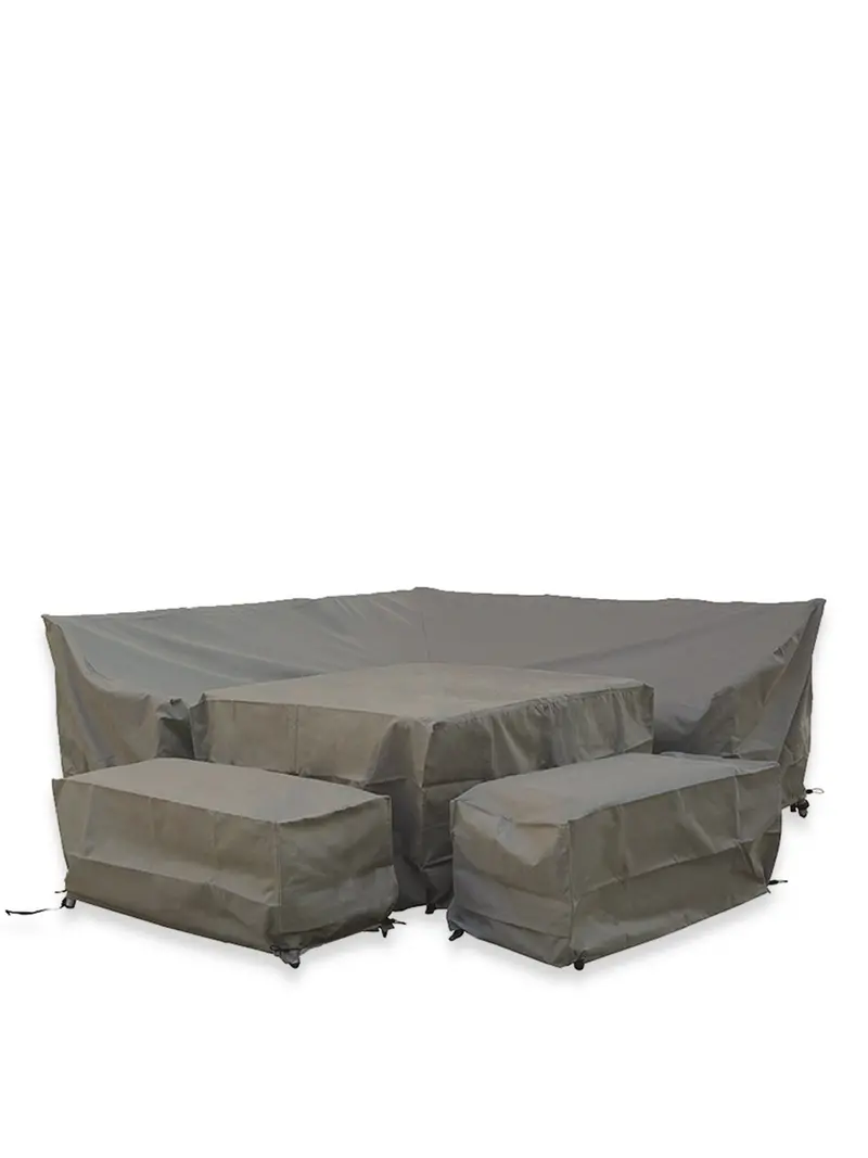 Prague Square Sofa Cover Set Khaki 1