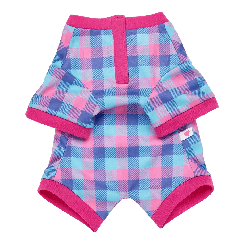Promise Pets Pink Plaid Sleeper 1