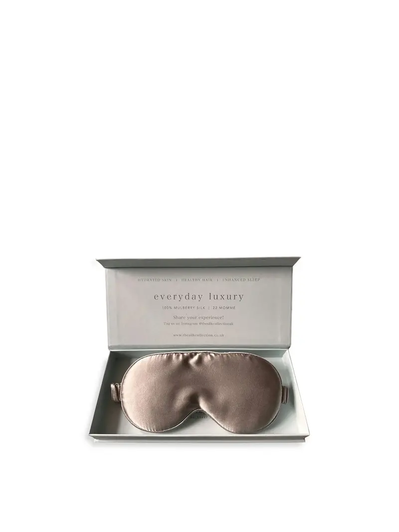 Pure Silk Eye Mask Grey 1