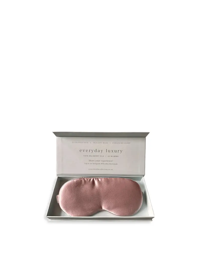 Pure Silk Eye Mask Pink 1
