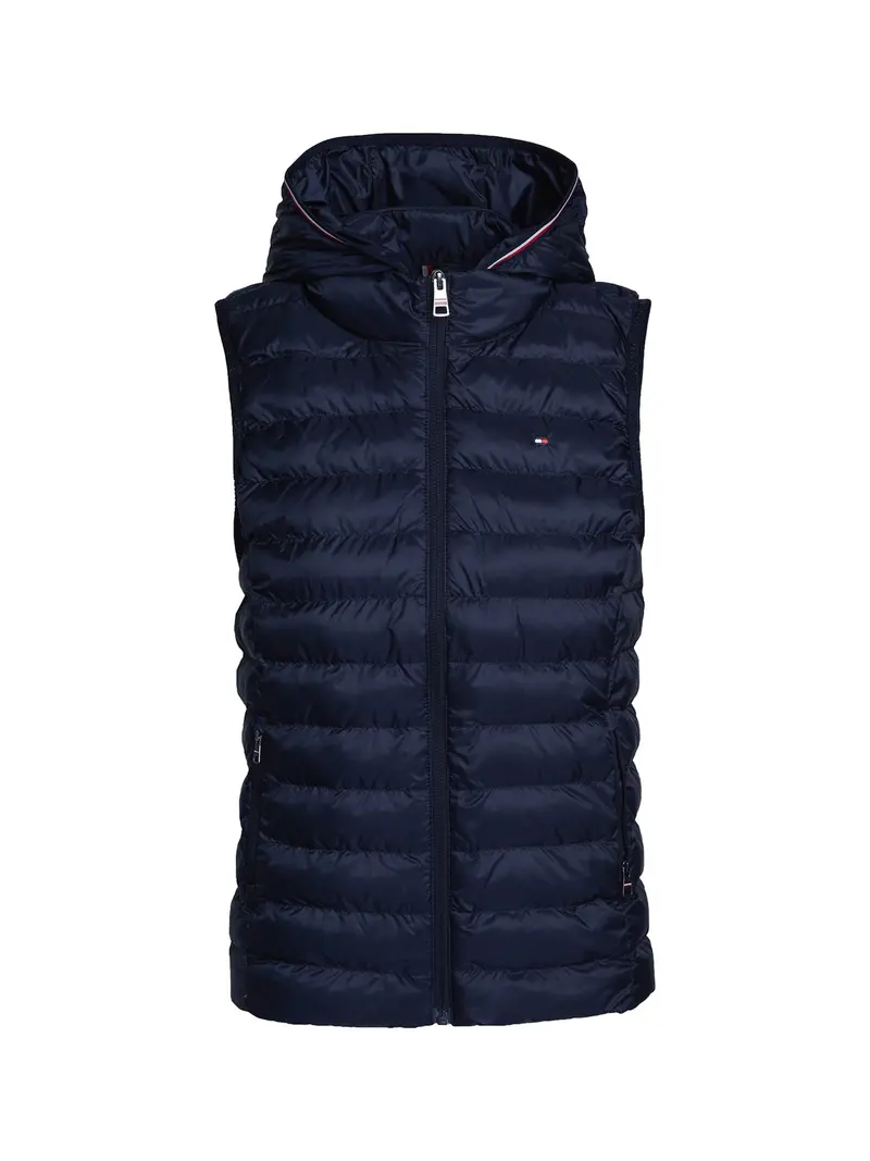 Quilted Down Vest Blue 1