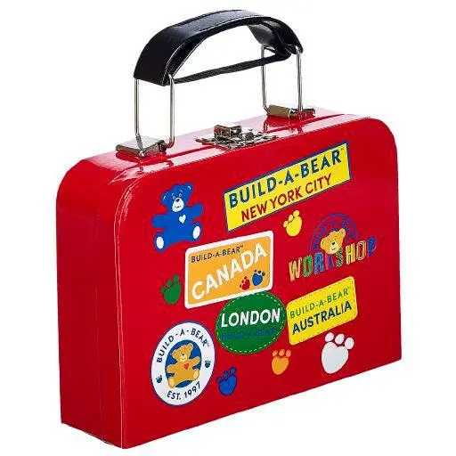 Red Bear Sized Suitcase 1