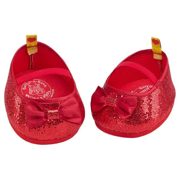Red Sparkle Flats 1