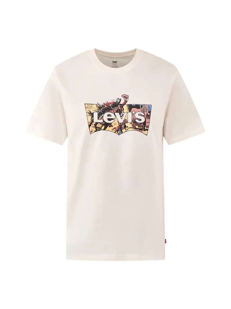 Relaxed Fit Bw T-Shirt Cream 1