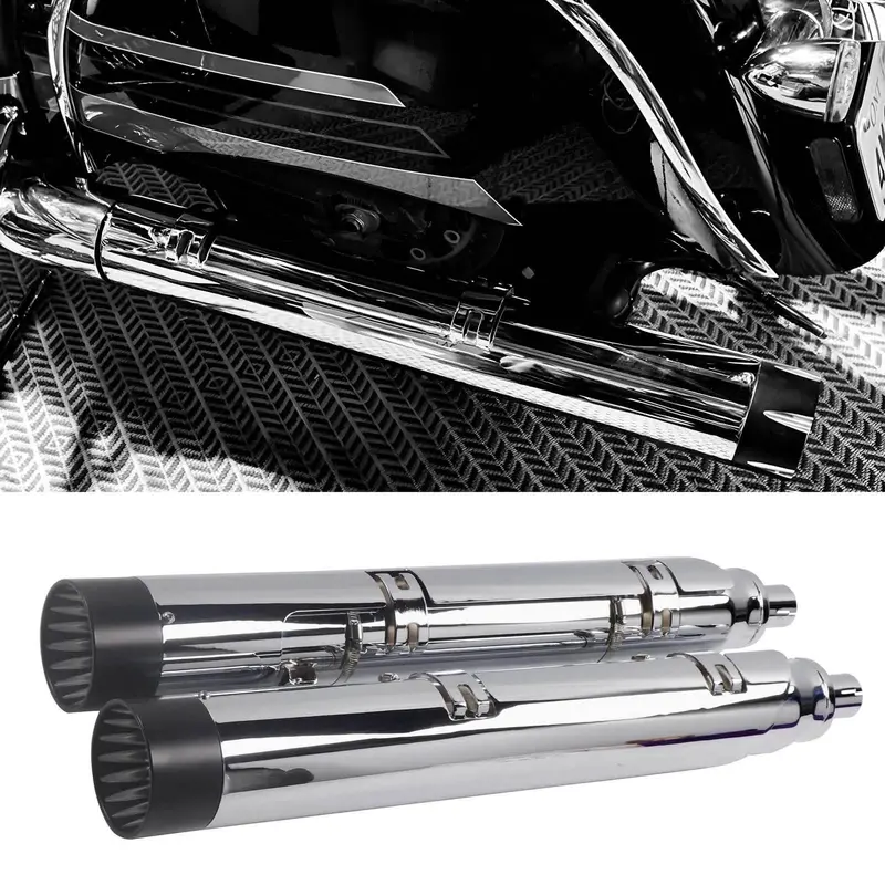 Roaring-Tone Muscle-Look 4.5" Mufflers For 2014-2025 Bagger Indian Exhaust 1