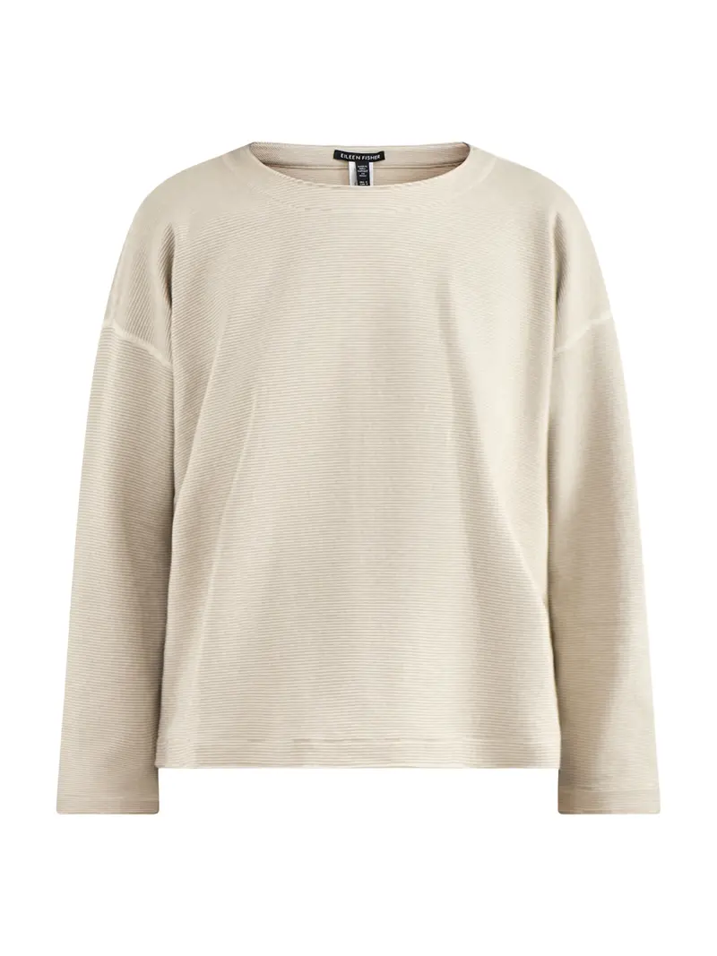 Round Neck Reversible Top Cream 1