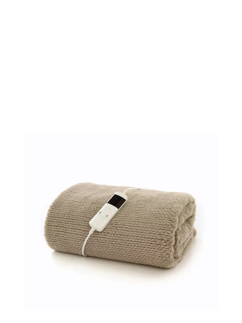 Sandringham Faux Fur Heated Throw Comfort Collection 1
