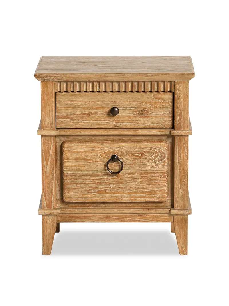 Selene Mindi Wood Bedside Cabinet 1