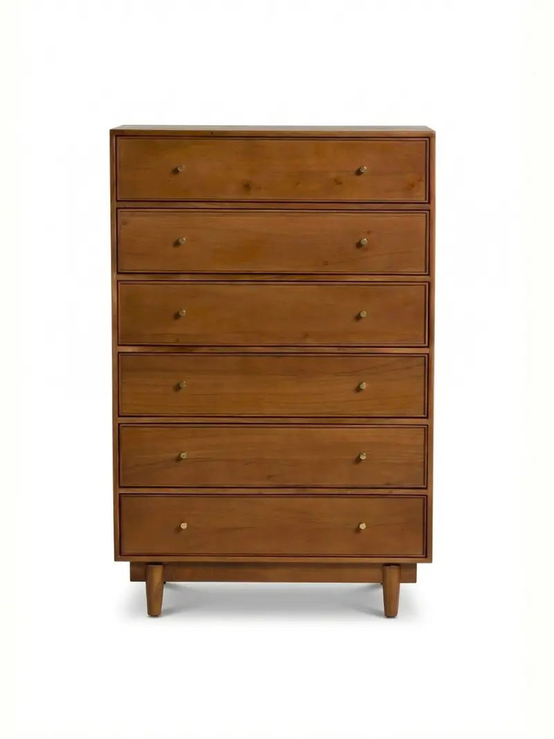 Sendai Wooden 6 Drawer Tallboy 1
