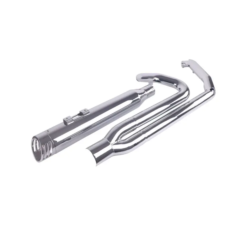 Sharkroad 2 Into 1 Exhaust System 4" Muffler For 2017-2025 Harley Touring 1